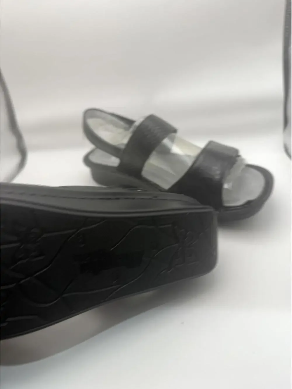 Alegria Black Leather Women's Sandals with Adjustable Straps Size 5 Eu 35